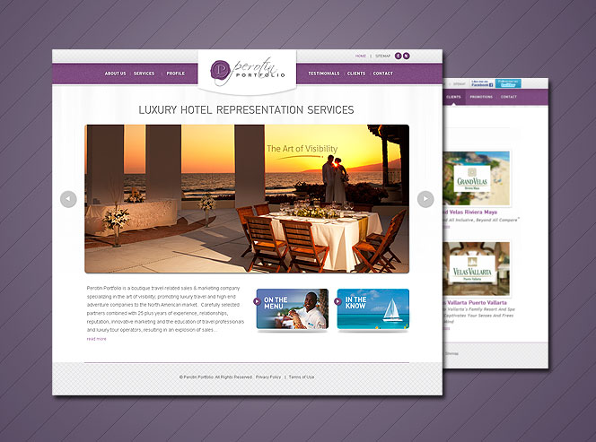 perotin Website Design for a HR Services Company