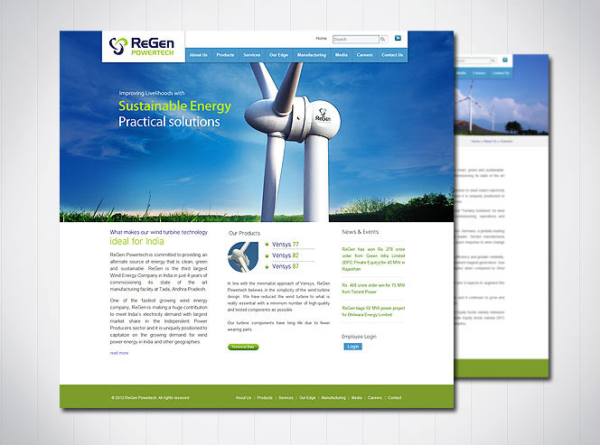renewable energy website Website Design for Mark Rathinaraj Artist from India