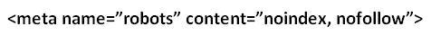 meta no follow tag