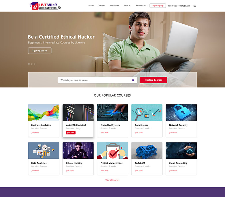 Educational Website Design India College / University