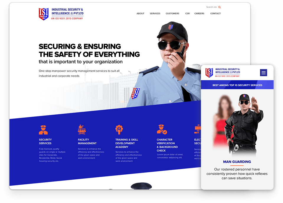 ISI website design