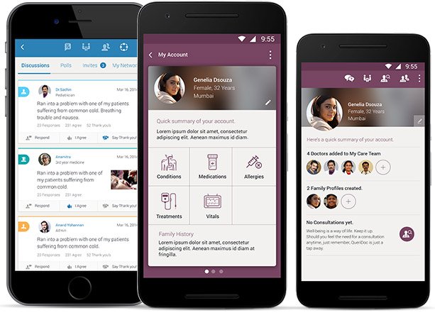 Mobile UI/UX design for an
              award-winning healthcare startup