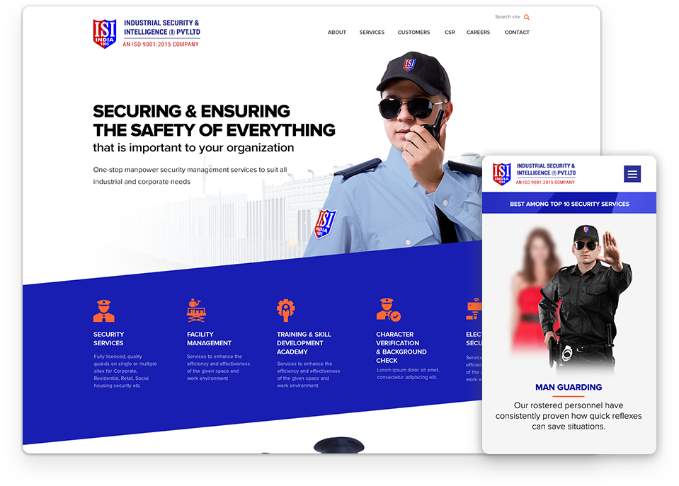 ISI website design